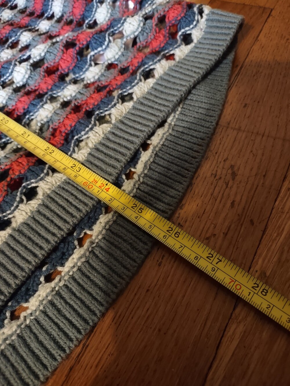 BDG multicoloured knit sleeveless sweater vest size medium acrylic cotton blend - Picture 6 of 6